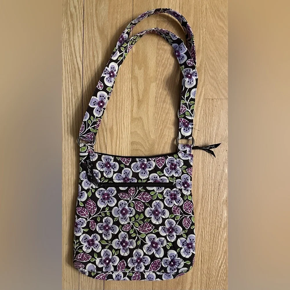 Retired Vera Bradley Hipster Crossbody in Plum Petals